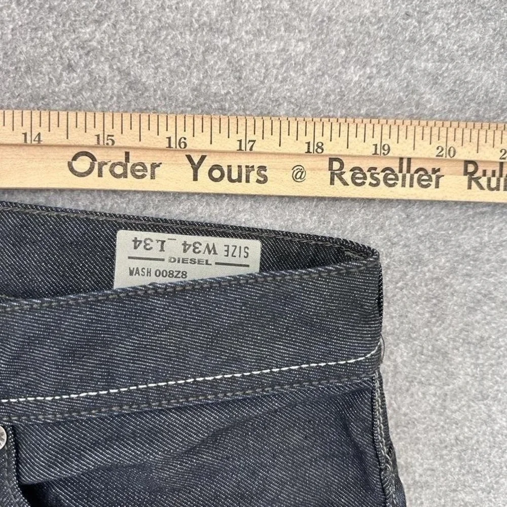 Diesel Safado Regular‎ Slim Straight Jeans Mens 34x34 Wash 008Z8 Selvedge Denim